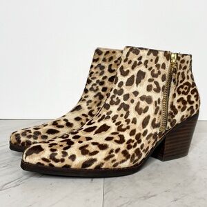 New! Sam Edelman Walden Leopard Print Bootie 6.5M